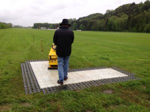 installing airfield markings
